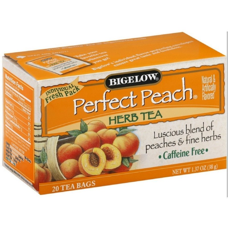 Bigelow Tea Tea - Peach - Case of 6 -