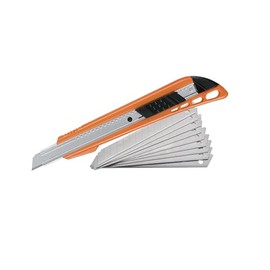 Exacto Cutter 45 Grados Delgado Truper Incluye 10 Repuestos