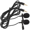 Totority 2pcs Lavalier Microphone Clip Lapel Mic for Live Streaming