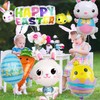Oversized Easter Balloons 7 Pcs Easter Foil Helium Balloons for