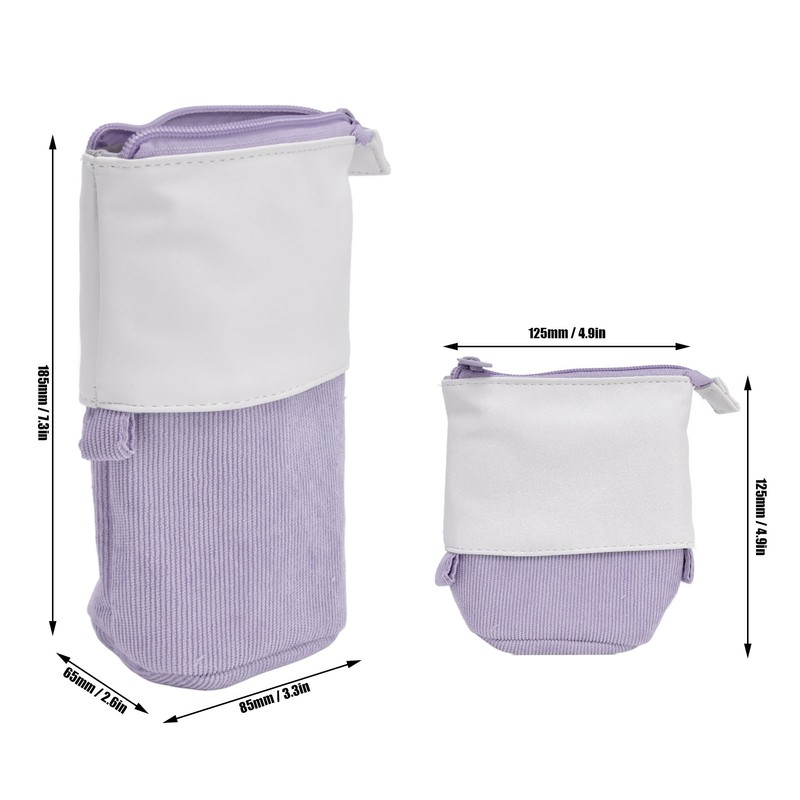 Pencil Case Stand Up Pen Holder Cute Telescopic Pen Case