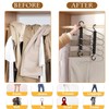 Denipry 2 Pack Trouser Hangers Space Saving, Stainless Steel Hangers