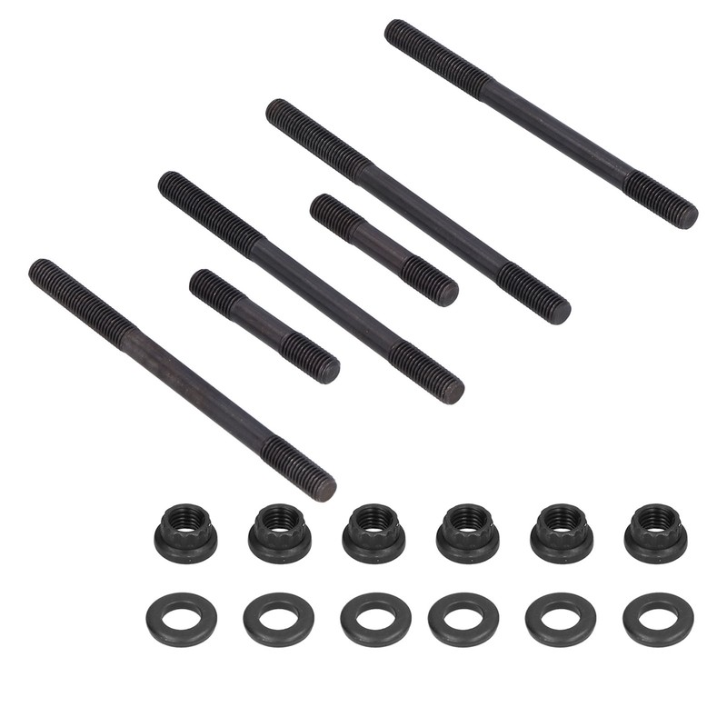 Heavy Duty Cylinder Head Studs Nuts Kit Steel Fit for