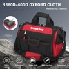 WORKPRO 16" Top Wide Mouth Tool Bag with Water Proof