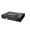 Fortress Compact Portable Safe with Biometric Lock, Black