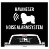 siviwonder Havaneser Noise Alarmsystem Car Sticker Dog Foil Havanese Cuba