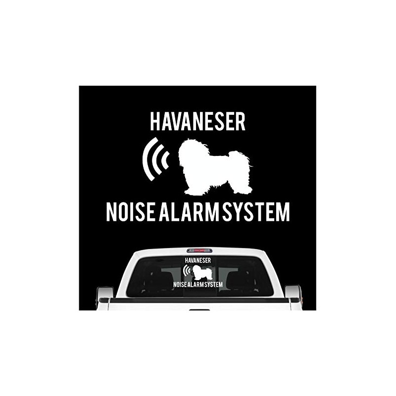 siviwonder Havaneser Noise Alarmsystem Car Sticker Dog Foil Havanese Cuba