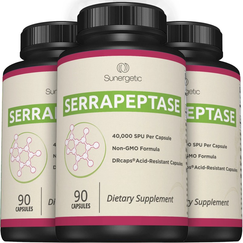 Sunergetic Serrapeptase Enzyme Supplement-Sup