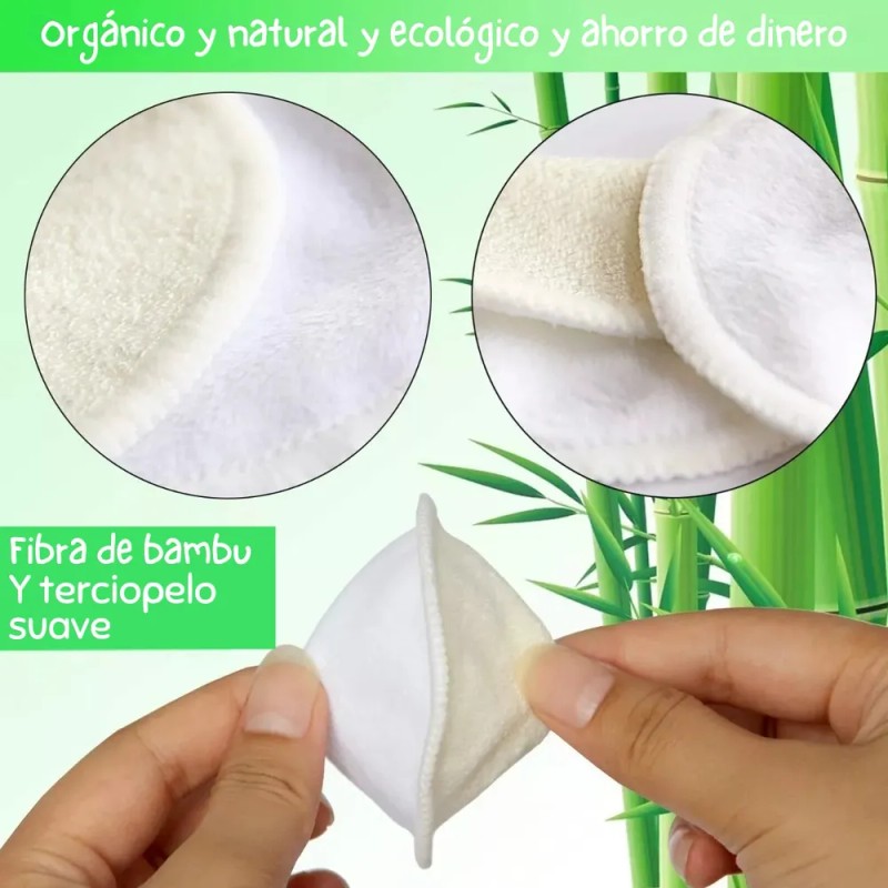 Almohadillas Desmaquillantes Reutilizables Microfibra 4pz F