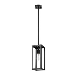 Globe-Electric 67000150 67000150 1-Light Pendant Light, Matte Black, Adjustable Height, Ceiling Lights, Home Essentials, Kitchen, Bedroom, Indoor Lighting, Décor