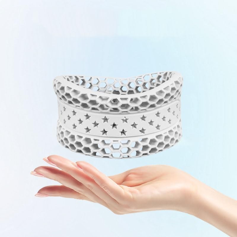 LANYANZI Cervical Collar Brace, Silicone Cervical Collar, Breathable Adjustable Neck