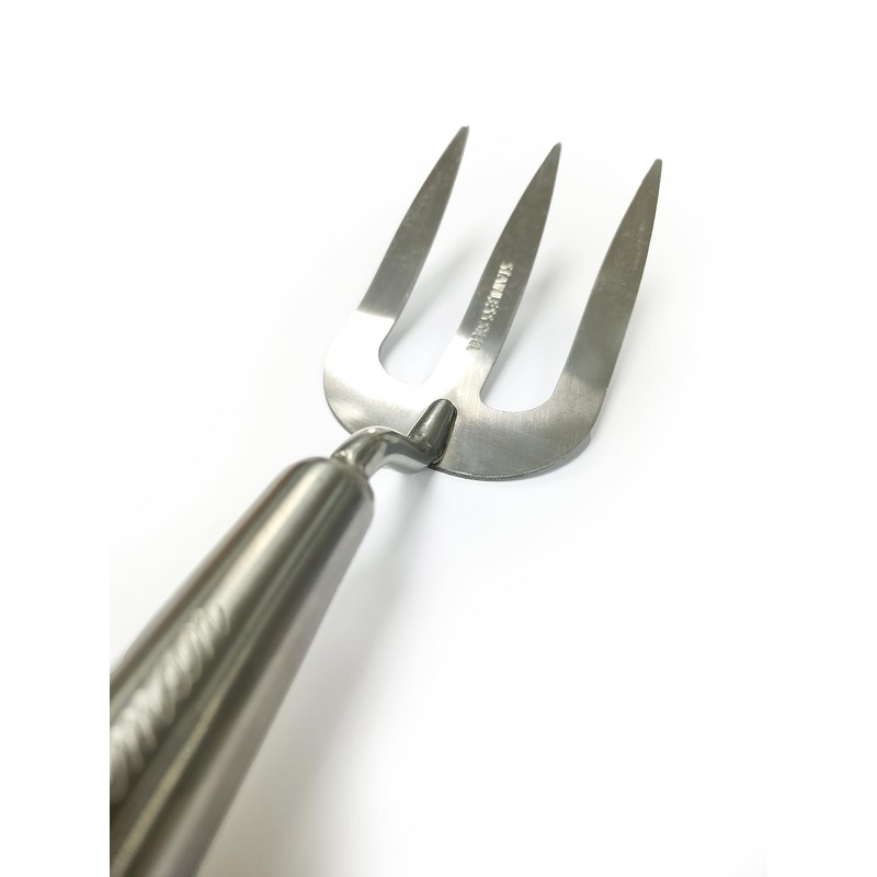 Greenman Mid Handle Stainless Steel Weed Fork Ash Handled 28"