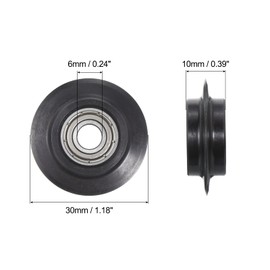 PATIKIL 30mm OD x 6mm ID x 10mm T Replacement Cutter Wheels, 2 Pack for 4mm to 32mm Pipe Tubing Cutter, Black