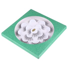 Baluue 7pairs False Eyelashes of Natural Curly Lashes for Daily Use Parties and Stage Makeup Soft Manmade Fiber for Comfort and Easy Application