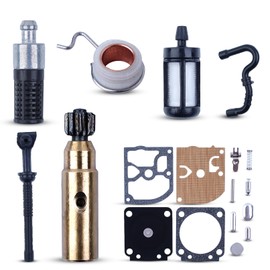 AUMEL Oil Pump Kit for Stihl MS180 MS170 017 018 with Worm Gear, Oil Filter, Fuel Line, Fuel Filter, Chainsaw Replacement Parts