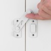 2 Packs Barn Door Latches，Matte White Stainless Steel barn gate