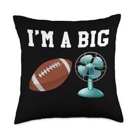 I'm A Big Fan Of Football Sports Fan Desk Fan Ceiling Fan Throw Pillow