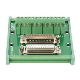 Mumusuki High Quality DB25 D-Sub DIN Rail Mount Interface Module with Male and Female Header