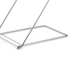 Foldable Floor Towel Holder Stainless Steel Z Shaped 3 Bars