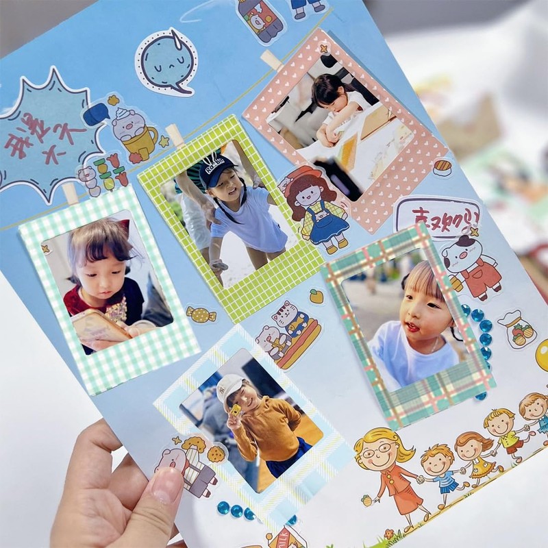 KEQAR 20 Pcs Bunte Film Aufkleber Set für Instax Mini
