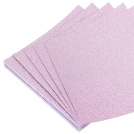 MECCANIXITY 50 Sheet Glitter Origami Paper 4x4 Inch Sparkle Square Folding Sheet 10x10 cm Craft Folding Paper for DIY Craft and Arts, Light Purple