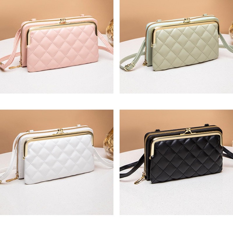 Brightrust Women's Smartphone Pouch Shoulder Zipper Purse Bag Crossbody Shoulder