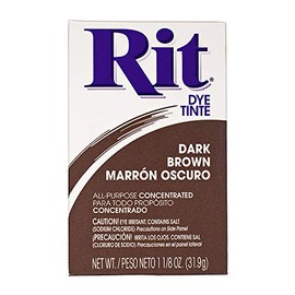 All Purpose Concentrated Rit Dye Powder Single Pack for Clothing, Décor, and Crafts – Dark Brown