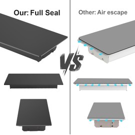 Magnetic Vent Covers, Strong Magnet Floor Vent Covers, 13.5" x 13.5" Register Vent Covers for Home Floor, Wall and Ceiling Vents, Air Vent Covers for RV, Air Conditioning and AC Vents, Black 3 Pack