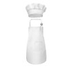 Carolilly Kids Apron and Hat Set, Adjustable Children Kitchen Chef
