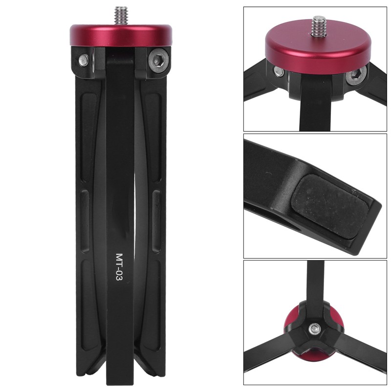 Manbily Foldable Mini Desktop Tripod Phone Camera Ball Heads Stand