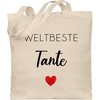 Shirtracer - Cotton Bag - Bags - Weltbeste Tante |
