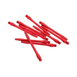 Sharplace 10 Pieces 53mm Lightweight Aluminium Alloy Dart Stems Shafts 2BA Thread Dart Accessories - Red, 53mm