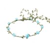 Lofruiin Women's Simulated Rose Flower Wreath Bridesmaid Floral Crown Headband