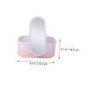 PACKOVE Portable LED Makeup Mirror Organizer Compact Cosmetic Storage Box