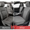 BEITK 2 Pack Leather Front Seat Covers, Universal Sideless Car