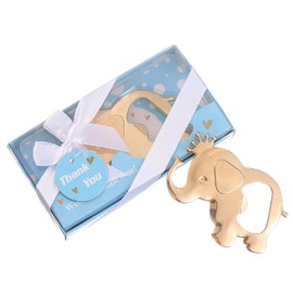 Pack of 24 Cute Elephant Theme Bottle Opener Boy/Girl Baby Shower Favors/Souvenirs for Guest,Elephant Baby Shower Decorations,Birthday,Gender Reveal Party Favor and Keepsake Supplies (24, Blue)