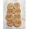 Set of Eight Princess Bride Quote Cork Coasters