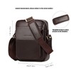 Leathario Crossbody Bag For Men Vegan Leather Shoulder Messenger Purse