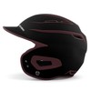 Boombah DEFCON Batting Helmet Sleek Profile Black/Maroon - Size Junior