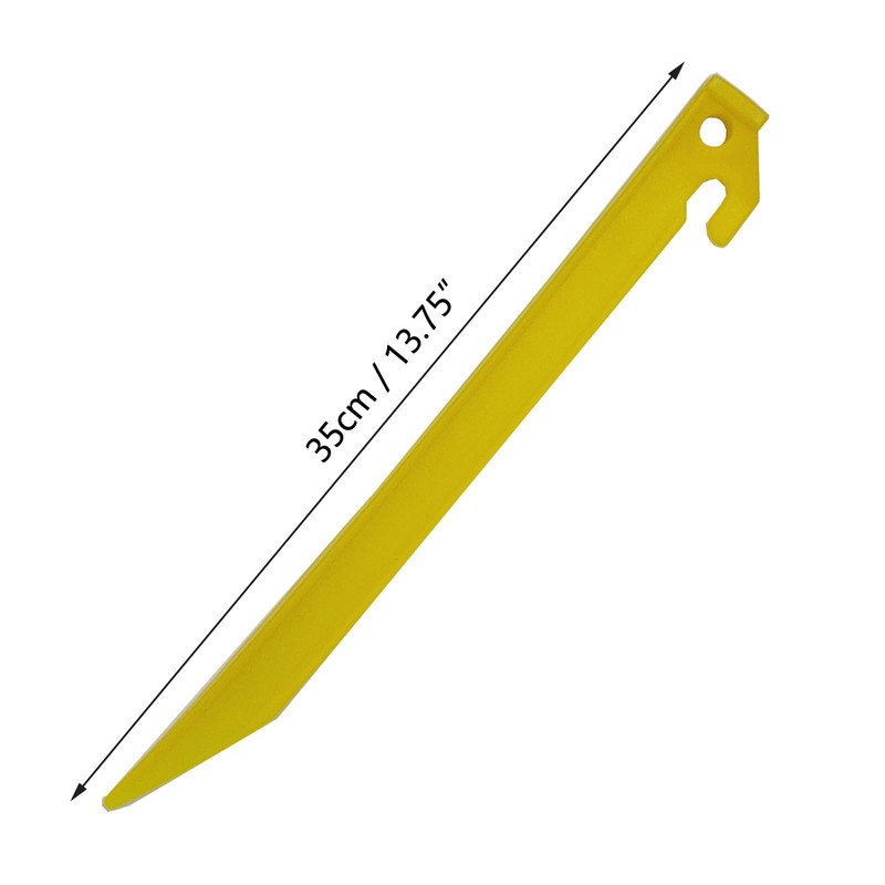 Pack of 18 Extra Long Heavy Duty Plastic Tent Pegs