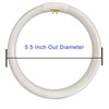 Konideke 5.5 Inch Outside Diameter,T4 12W 6400K Circular Fluorescent Bulb,Replacement