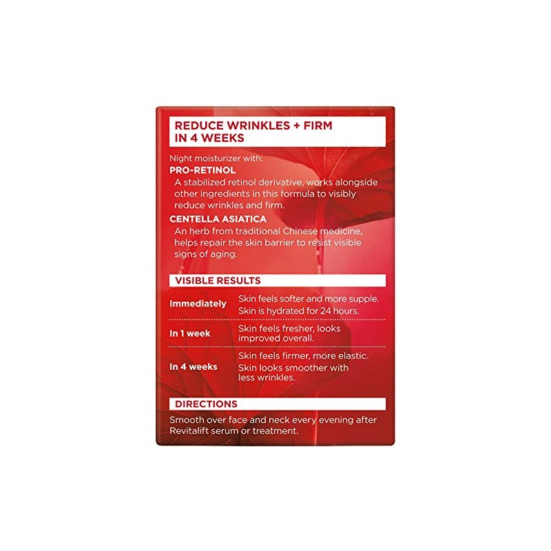 L'Oreal Paris Advanced RevitaLift Night Cream, 1.7 Ounce
