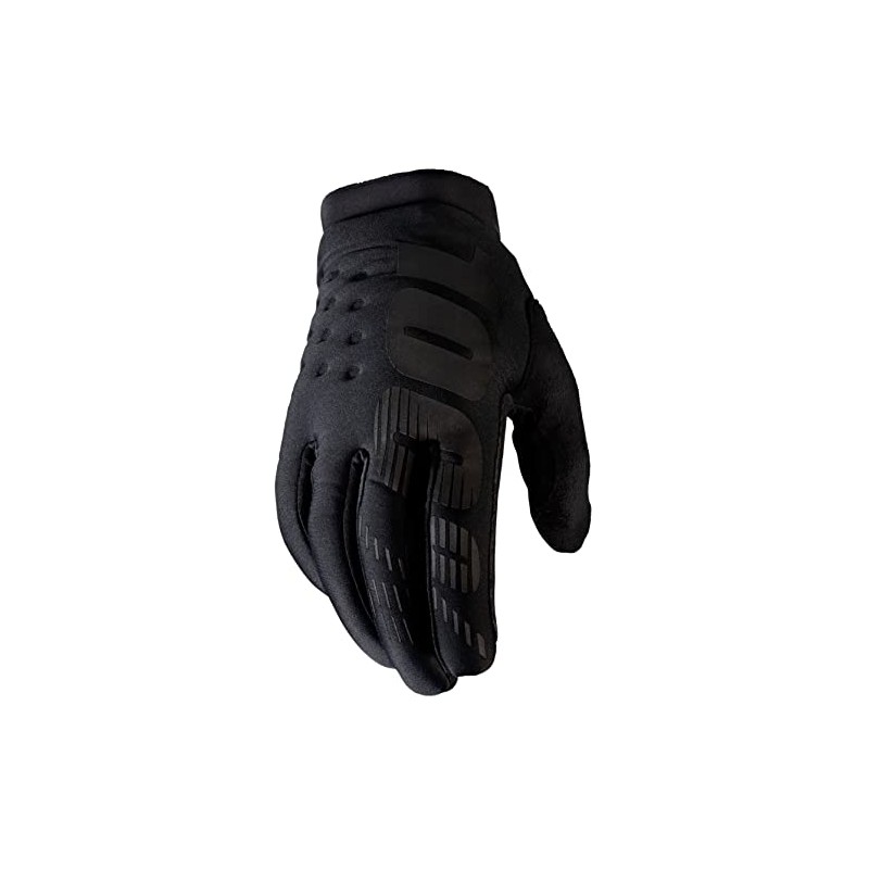 100% 1 BRISKER Youth Gloves Black - S