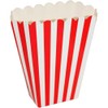 Classic Red & White Striped Popcorn Boxes Perfect for Movie