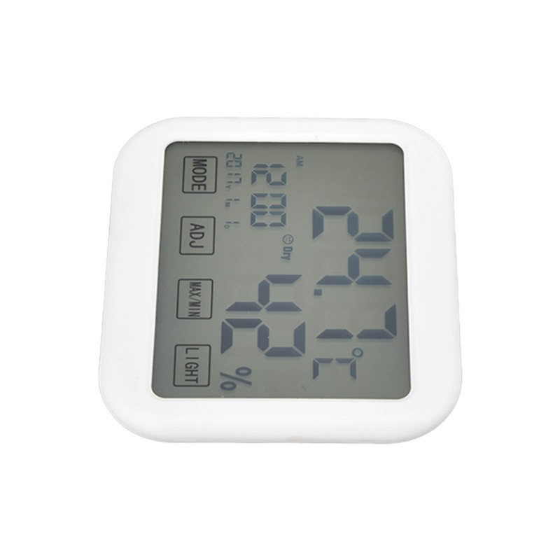 Digital Thermometer Smart Touch Settings Alarm Clock Function Temperature Humidity