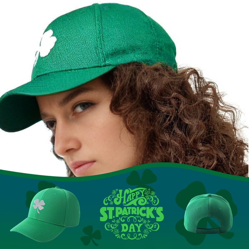 Oeyliz St Patrick's Day Hat for Men Women Shamrock Green
