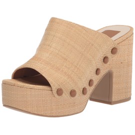 DOLCE VITA Women's EMOL Sandal, LT Natural Raffia, 10