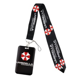 Resident Evil Umbrella Corporation Logo Lanyard ID Badge Holder Neck Strap