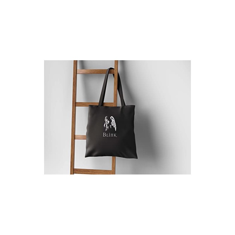 Weeping Angel Tote Bag Black