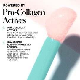 Kate Somerville Pro-Collagen Lip Oil Elixir – Hydrating Lip Balm for Plump, Glossy Lips, Clear No-Tint Formula, 0.24 Fl Oz